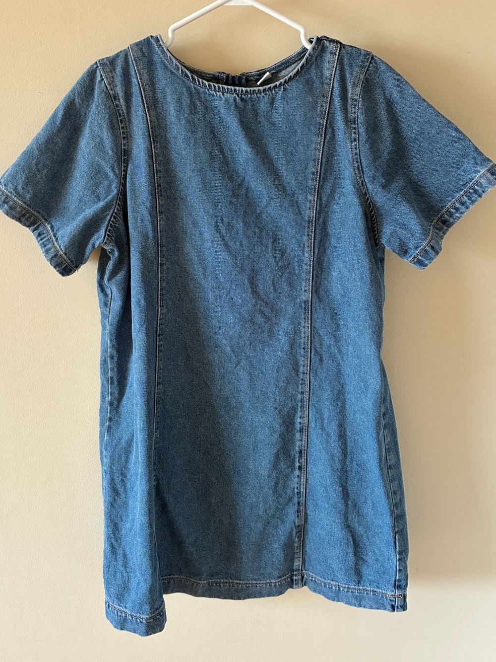 Old Navy blue denim shift dress size L